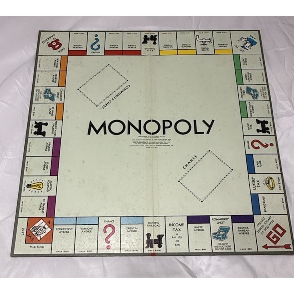 Vintage 1964 Monopoly Board Game Red Box‎ Parker Brothers (Complete Set) - Picture 7 of 16